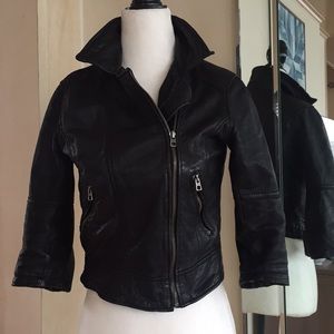 Birksha | 100% 3/4 Sleeve Leather Jacket